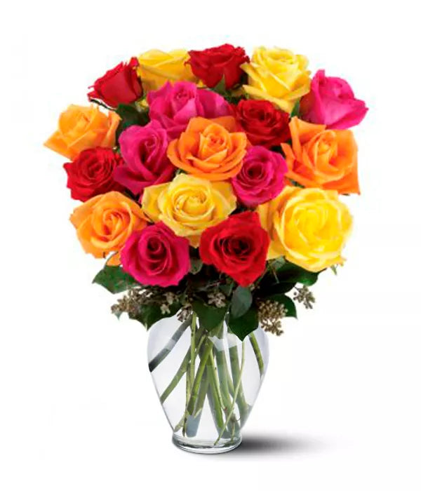 18 Long Stemmed Mixed Roses