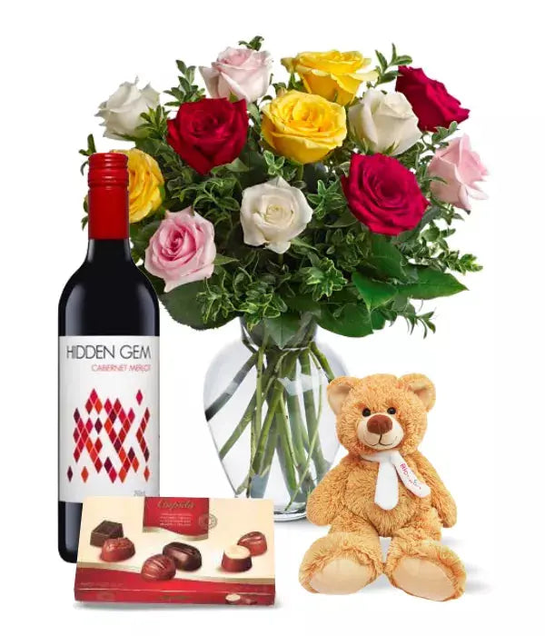 "Blushing Whispers | Boxed Flowers Aussie Blooms"