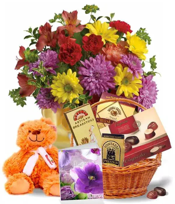 "Evergreen Feather | Gift Basket Aussie Blooms"