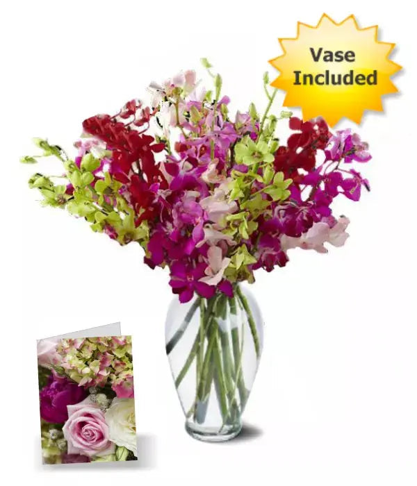 "Gentle Drift | Arrangement in Vase Aussie Blooms"