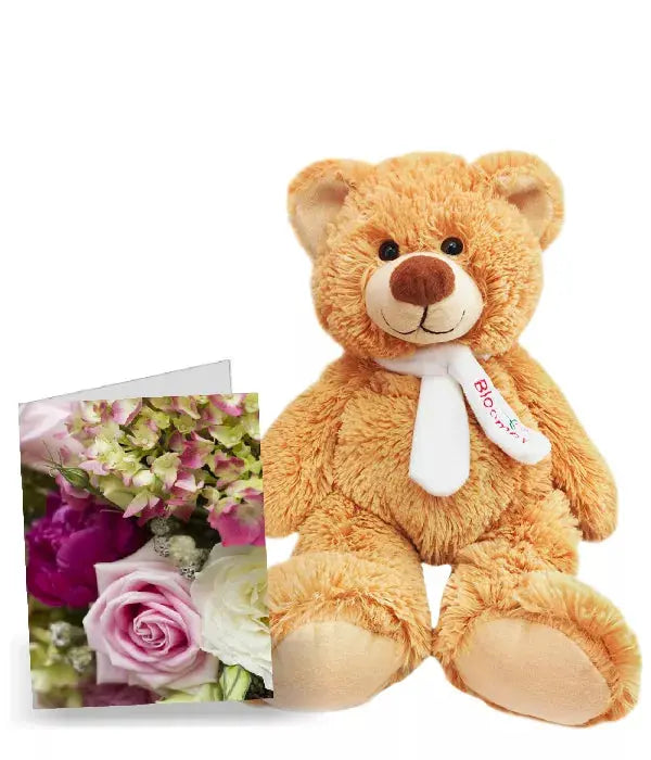 "Cuddly Teddy Bear | Soft Plush Add-On Aussie Blooms"