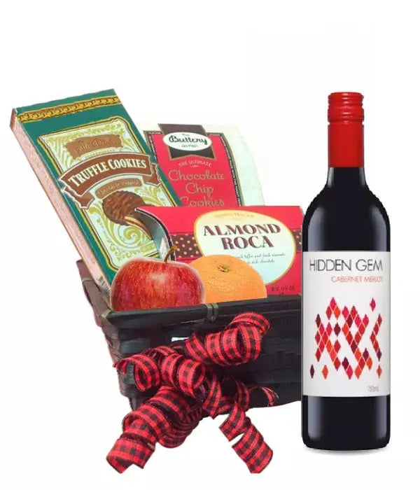 "Crimson Treasure | Gift Basket Aussie Blooms"