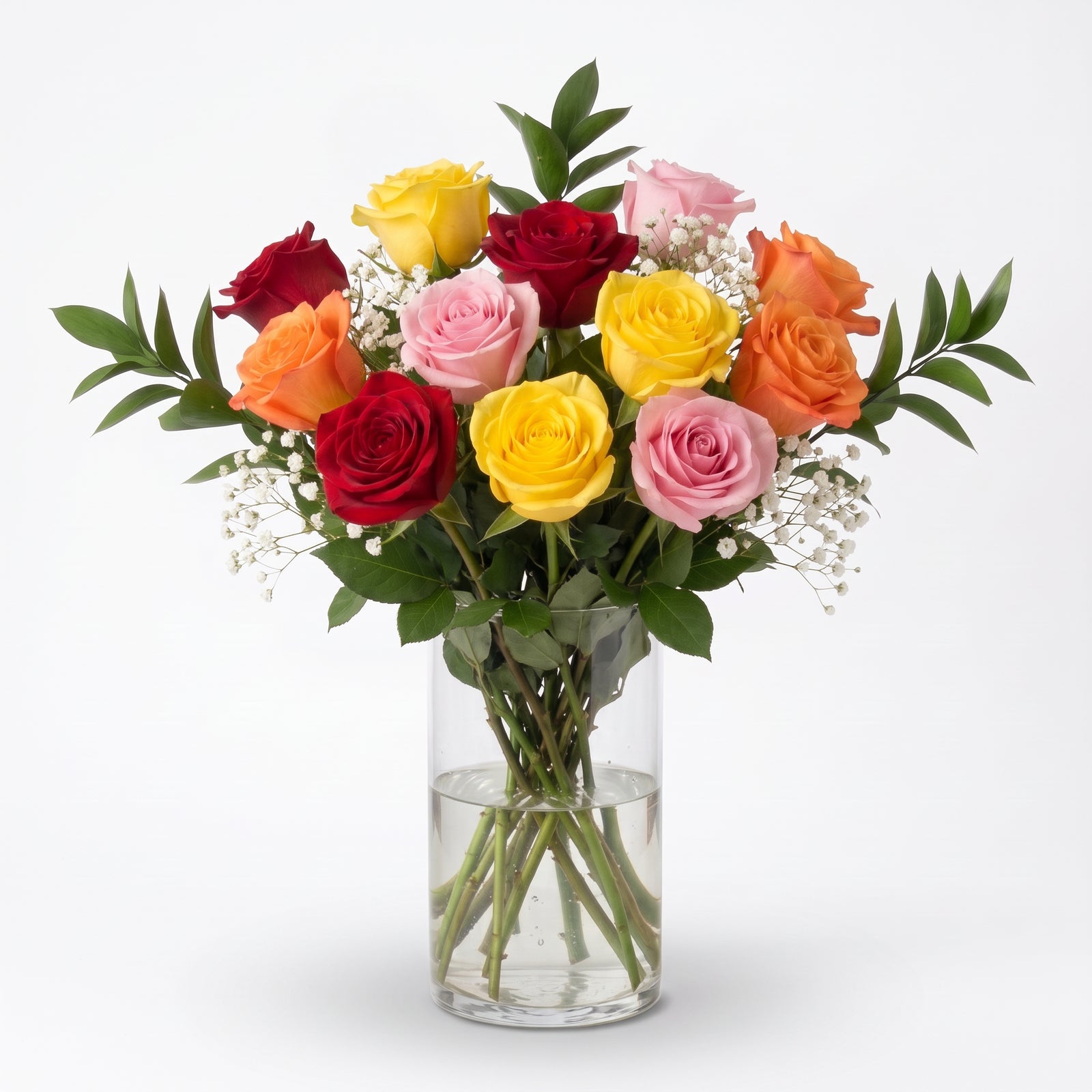 Dozen Long Stemmed Assorted Roses