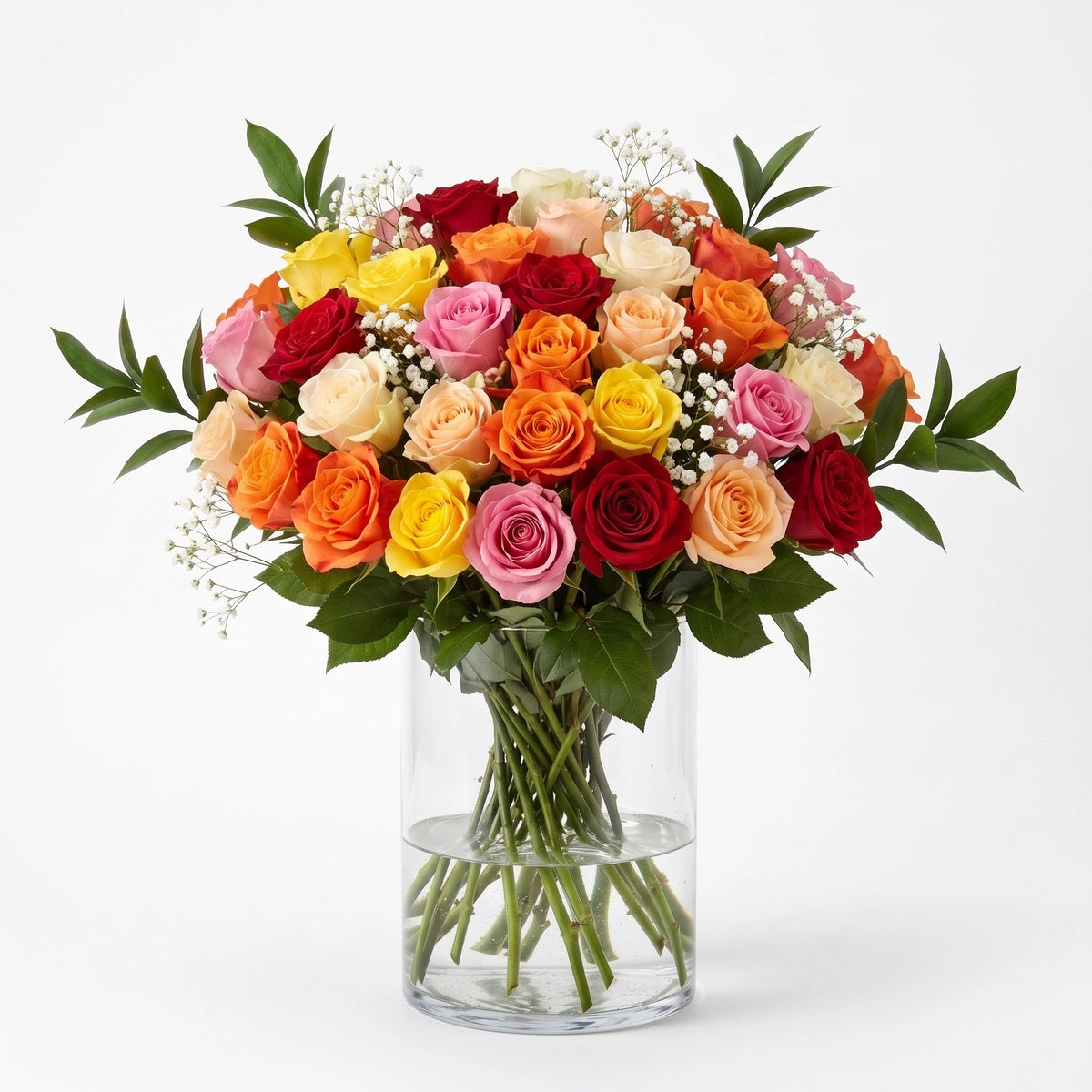 Three Dozen Long Stem Assorted Roses