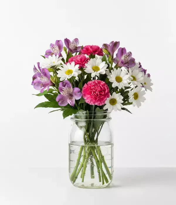 Blooms of Love in Mason Jar