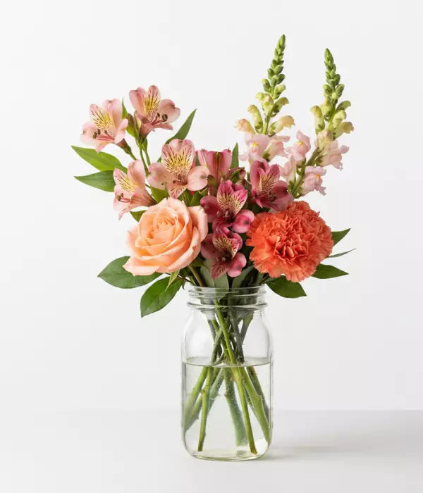 Breathtaking Blooms In Mason Jar