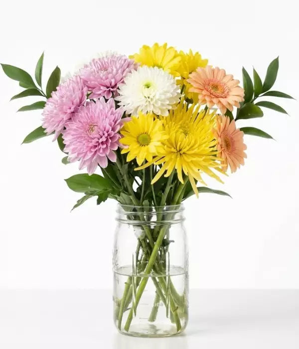 Daisy Daze Bouquet in Mason Jar