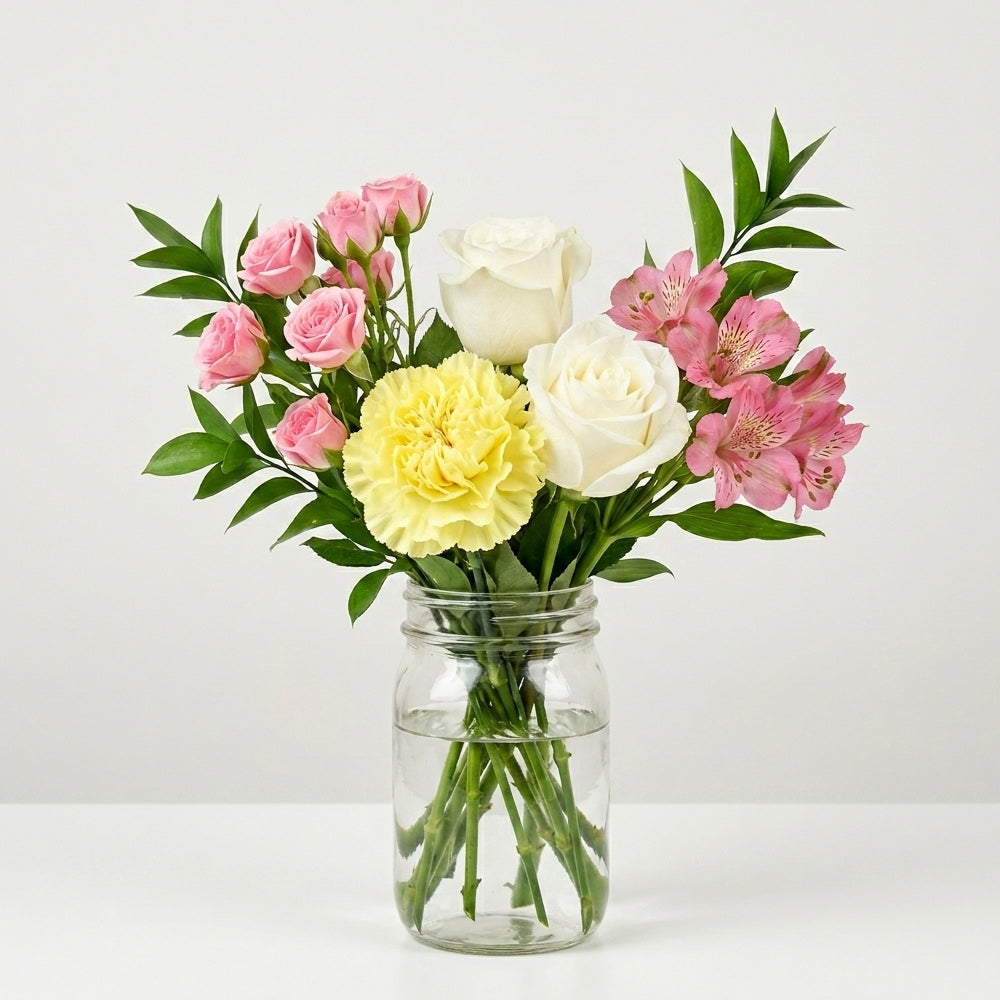 Grandeur Bouquet in Mason Jar