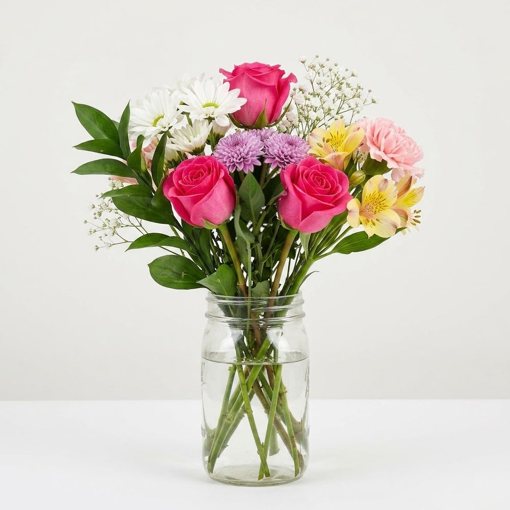 Mason Jar of Joy Bouquet