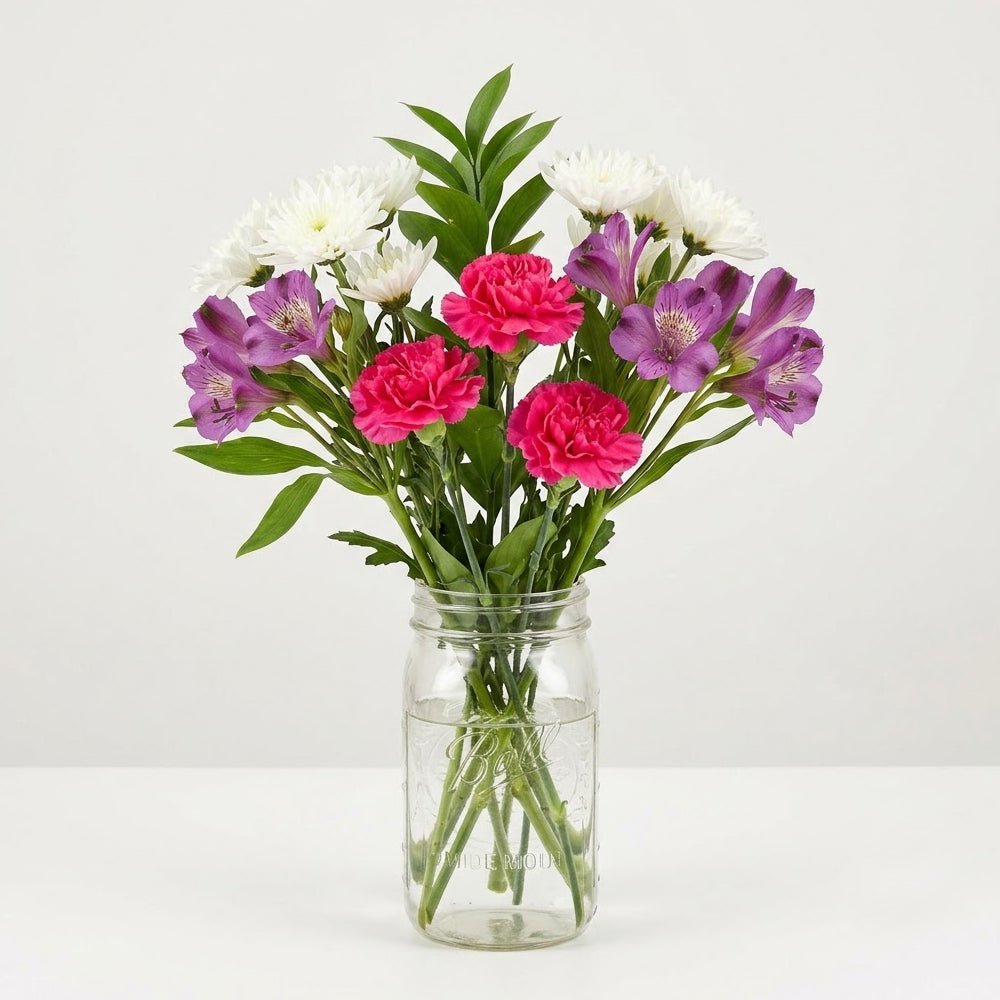 Blooms of Love in Mason Jar
