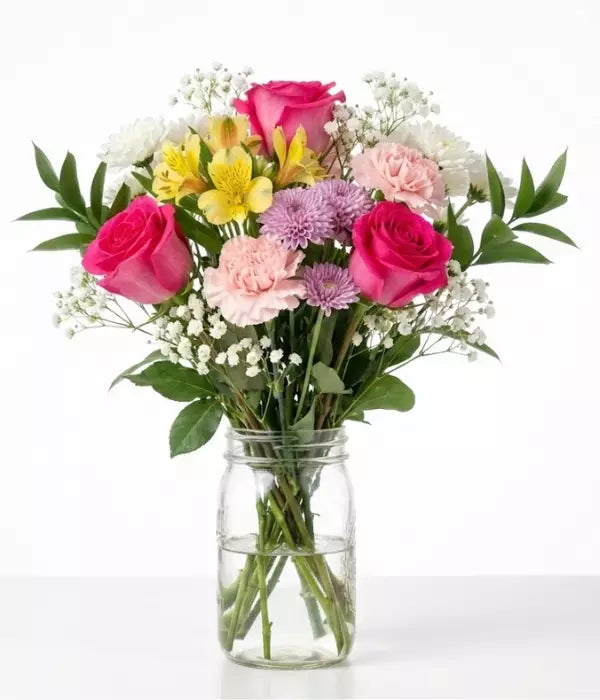 Mason Jar of Joy Bouquet