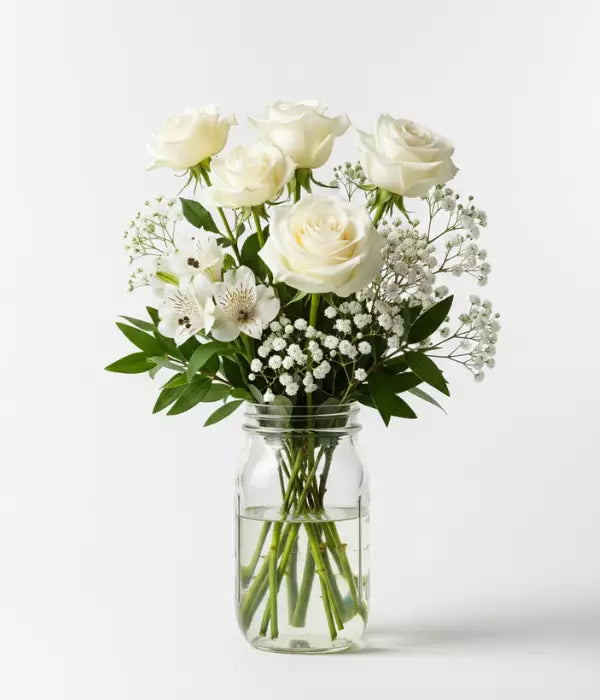 Peaceful Clouds in Mason Jar