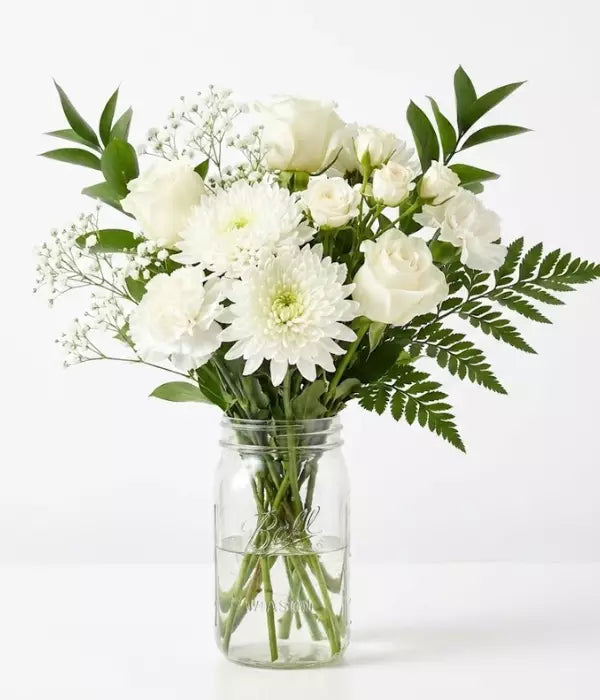 Sending Solace Bouquet in Mason Jar