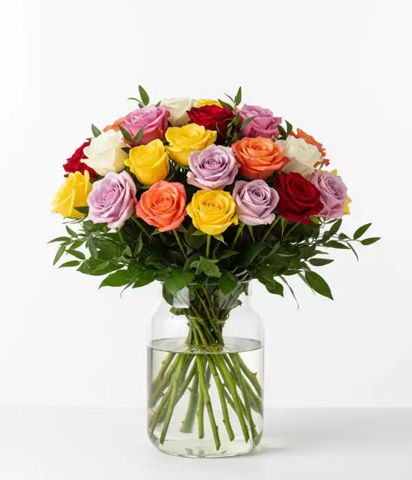 Two Dozen Long Stem Assorted Roses