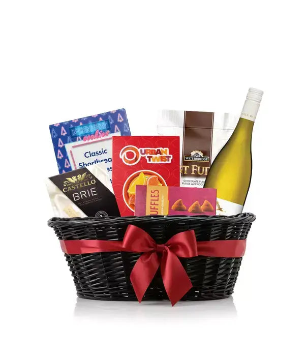 White Wine Gourmet Basket
